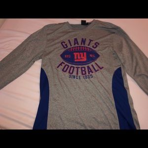 Giants Football Long Sleeve Muscle Tee